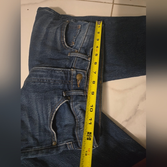 Jeans Express Size 28 High Rise | Dark Mixed Stylized and Low Unfrayed - Picture 10 of 13